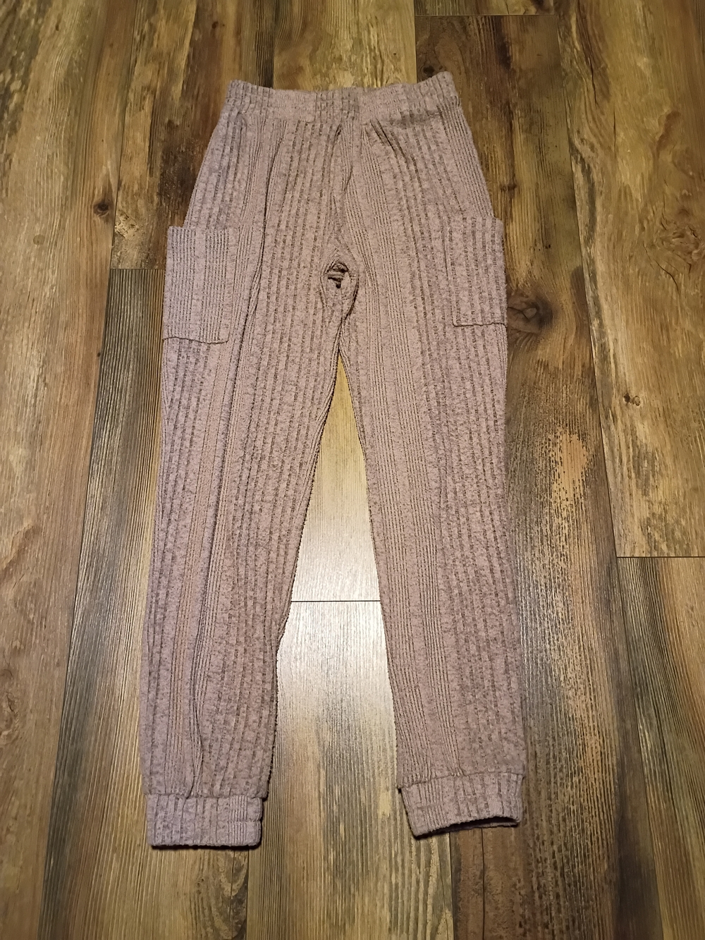 art class Ribbed Cargo Knit Joggers - Mauve Taupe